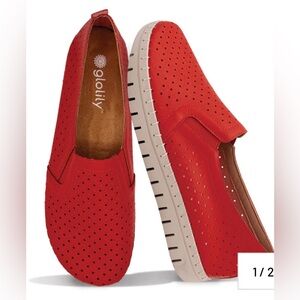 GLOLILY ELLE SLIP-ON PERFORATED COMFORT FLAT